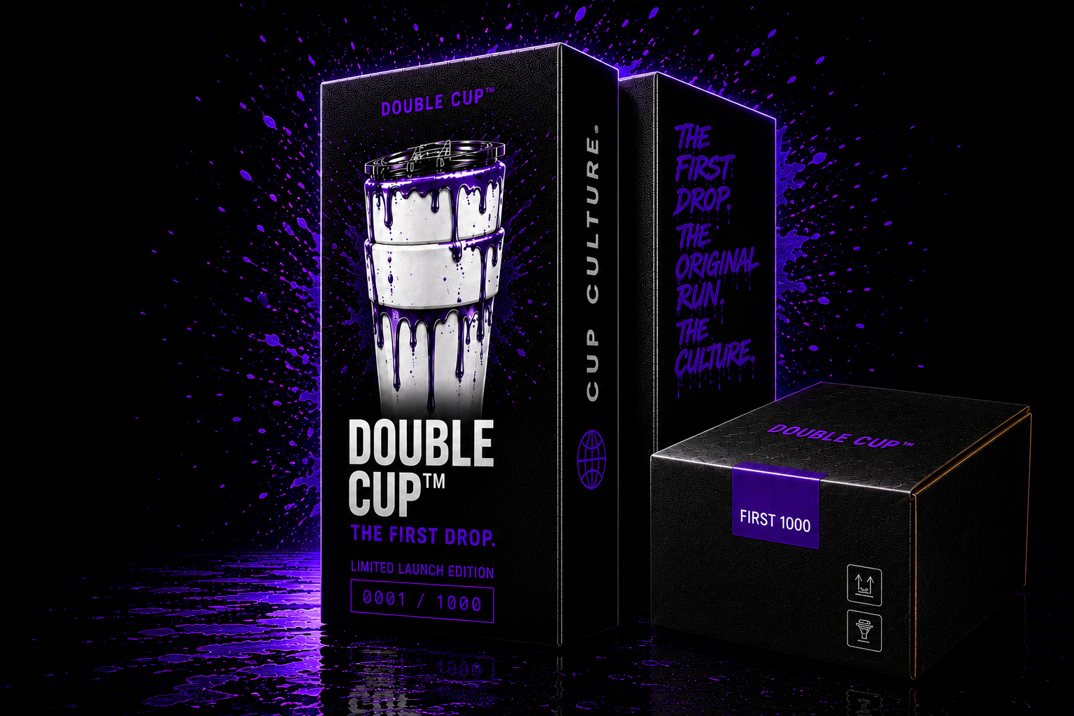 Double Cup first 1000 cups exclusive launch art package image